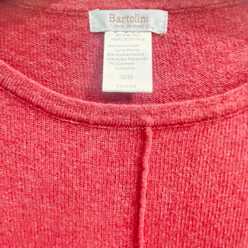 Bertolini Made in Italy 🇮🇹 Women's Burgundy Sweater -Tunic Wool blend